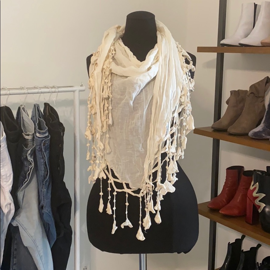 Cream Scarf